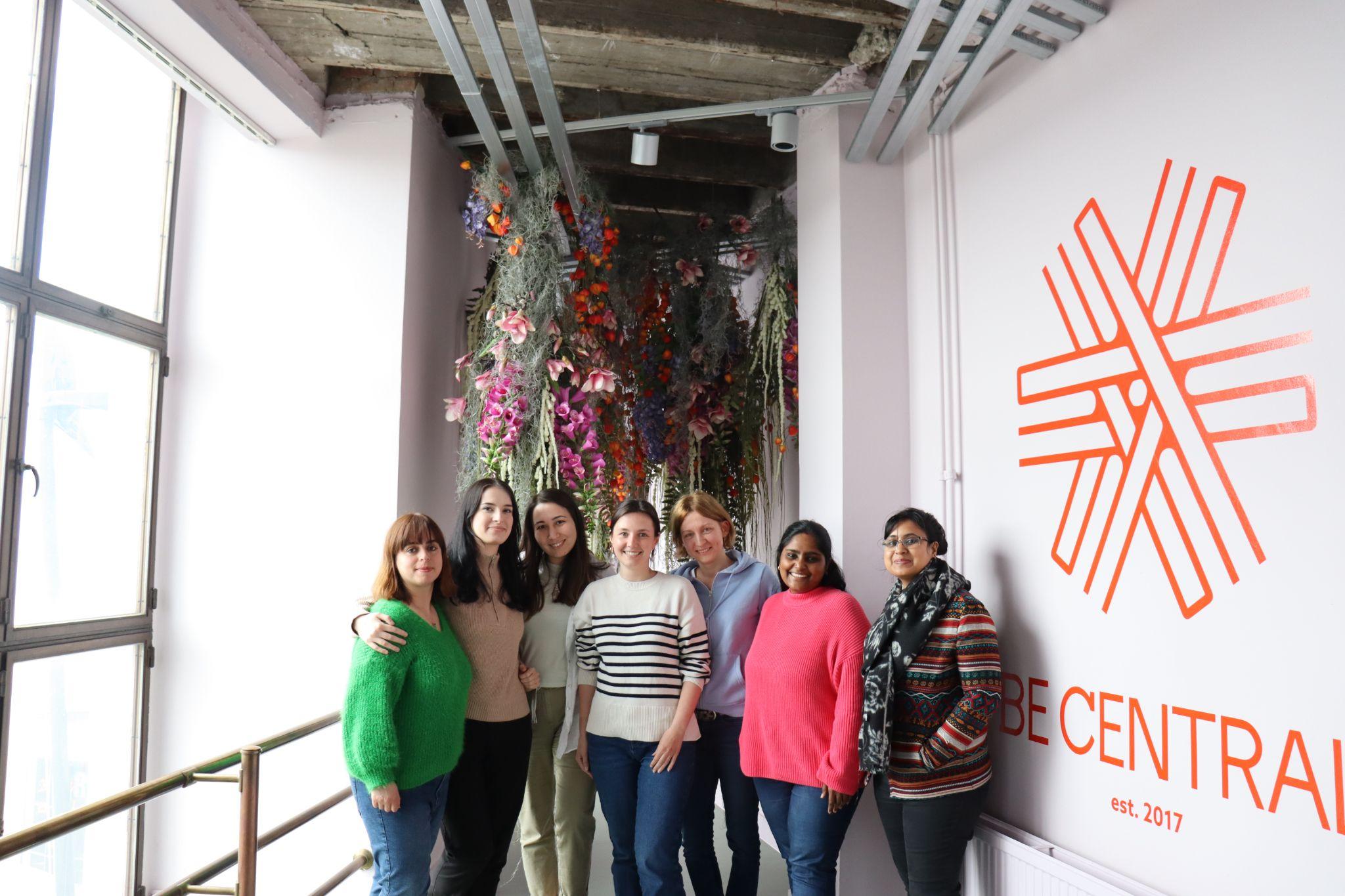 FemmeForward learners enjoying the campus in Brussels